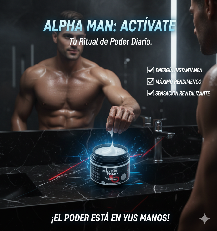 ALPHAMAN GEL POTENCIADOR (Fortaleza Masculina)
