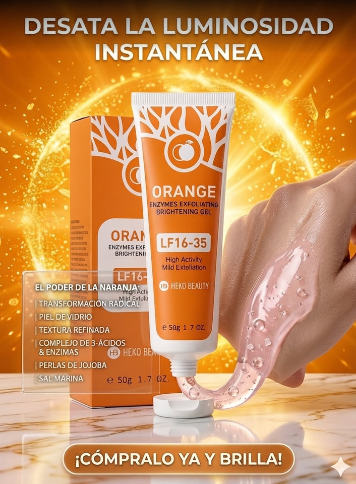 GEL EXFOLIANTE CON ENZIMA DE NARANJA Y VITAMINA C