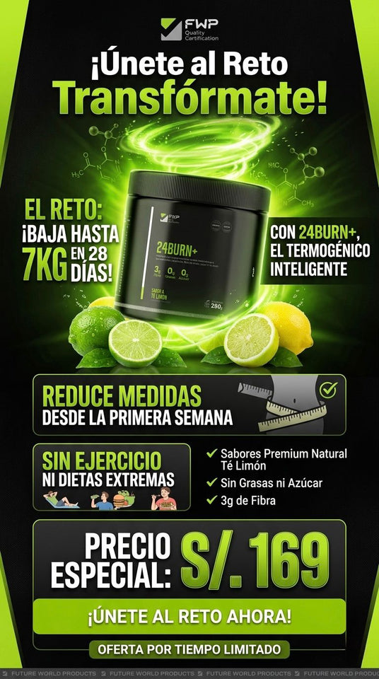QUEMADOR DE GRASA 24 BURN, Adelgaza sin dietas extremas