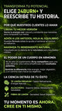 QUEMADOR DE GRASA 24 BURN, Adelgaza sin dietas extremas
